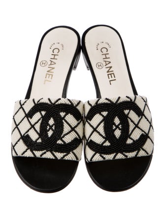 Chanel 2020 Interlocking CC Logo Slides