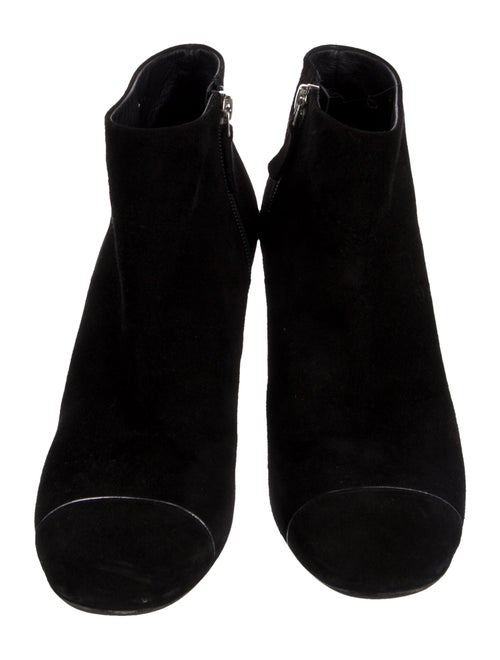 Chanel Interlocking CC Logo Suede Boots