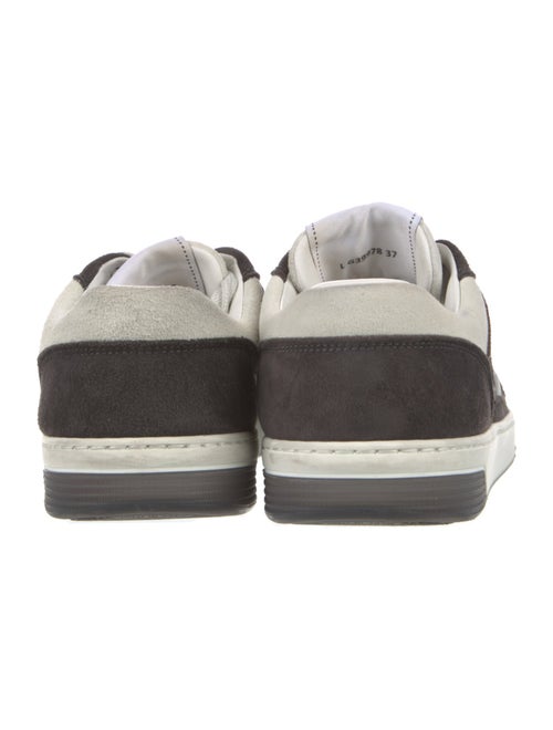 Chanel Interlocking CC Logo Suede Sneakers