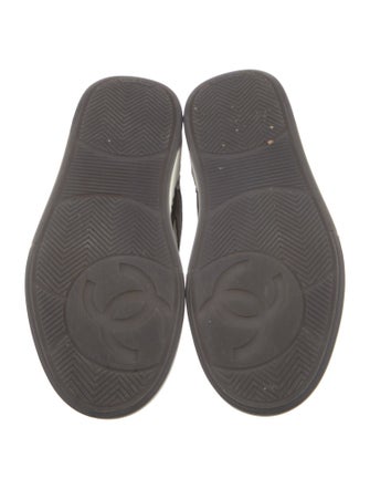 Chanel Interlocking CC Logo Suede Sneakers