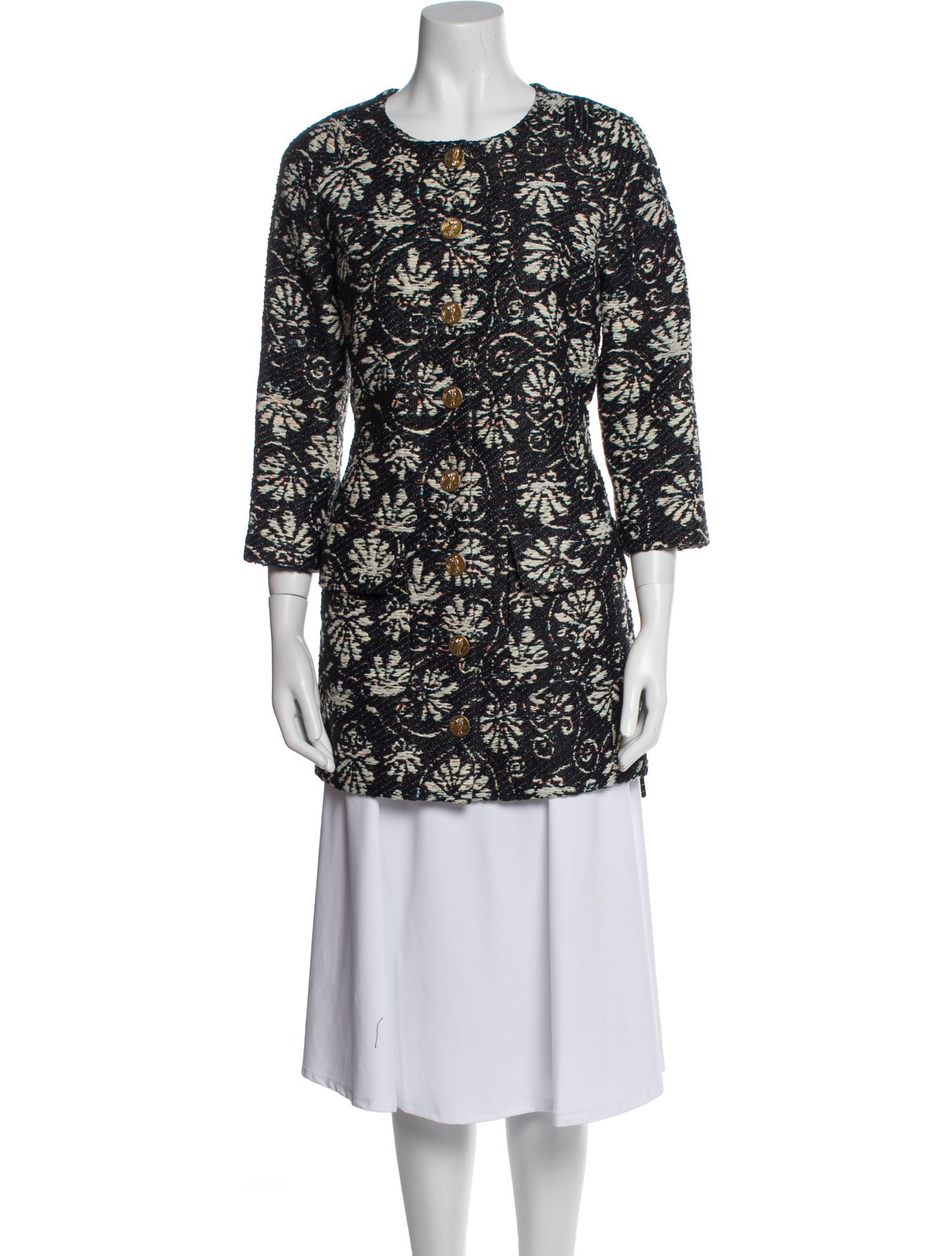 Chanel 2018 Floral Print Coat