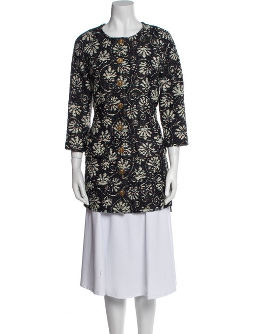 Chanel 2018 Floral Print Coat