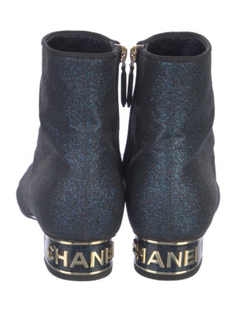 Chanel Interlocking CC Logo Boots