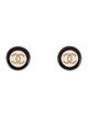 Chanel 2024 Resin CC Clip-On Stud Earrrings
