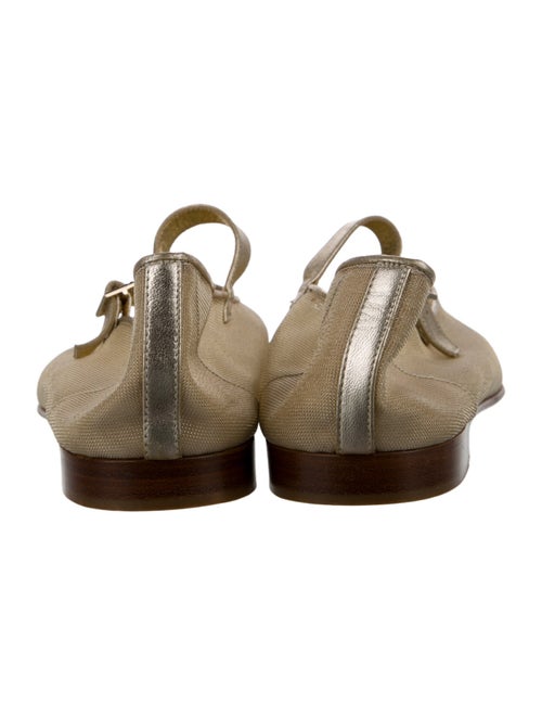 Chanel 2008 Interlocking CC Logo Mary Jane Flats