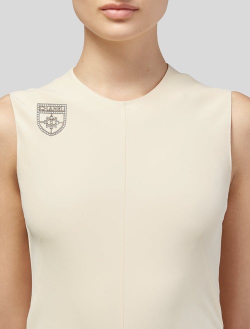 Chanel Strass CC Shield Brooch