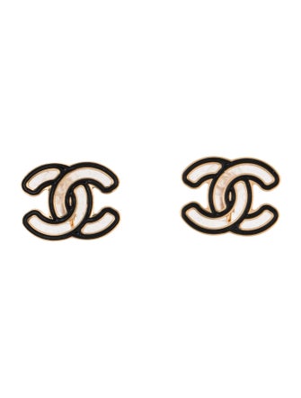 Chanel 2024 Resin CC Clip-On Earrings