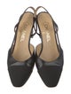 Chanel Interlocking CC Logo Leather Slingback Pumps