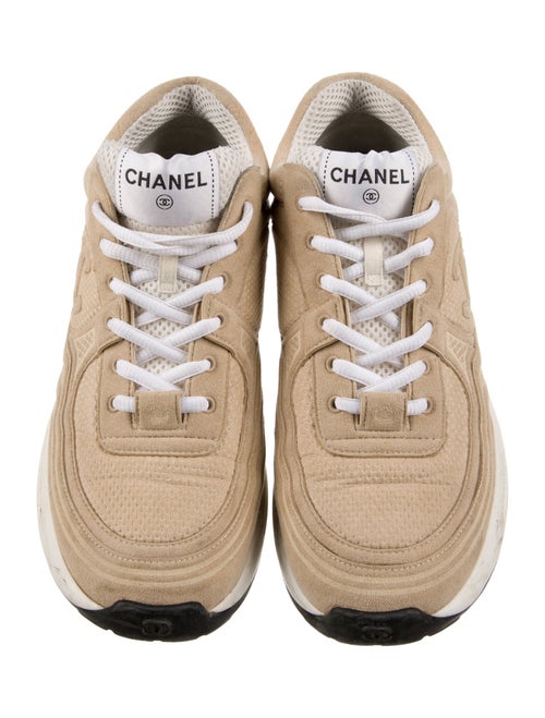 Chanel Interlocking CC Logo Suede Chunky Sneakers
