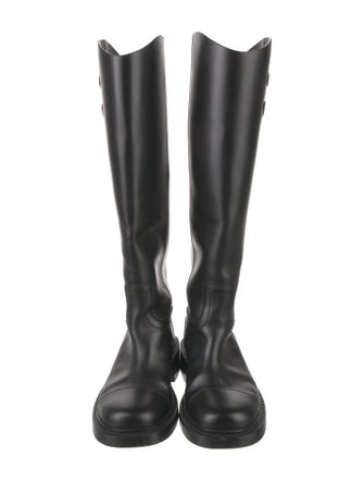 Chanel 2024 Interlocking CC Logo Riding Boots