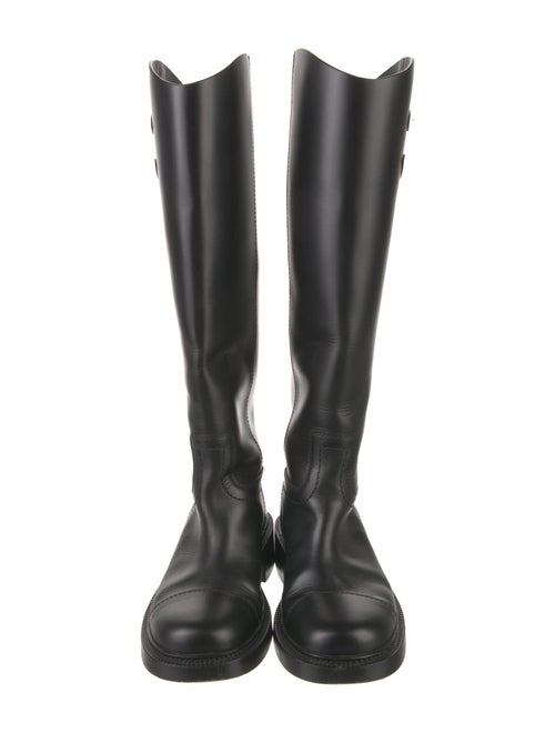 Chanel 2024 Interlocking CC Logo Riding Boots