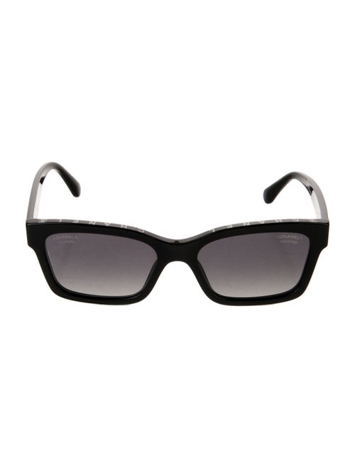 Chanel Interlocking CC Logo Wayfarer Sunglasses