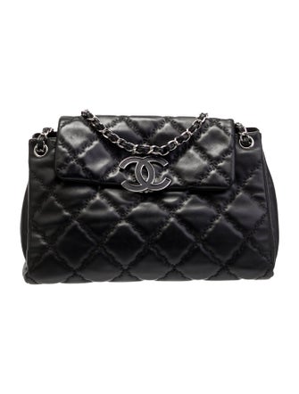 Chanel Large Double Stitch Hamptons CC Accordion Flap Bag