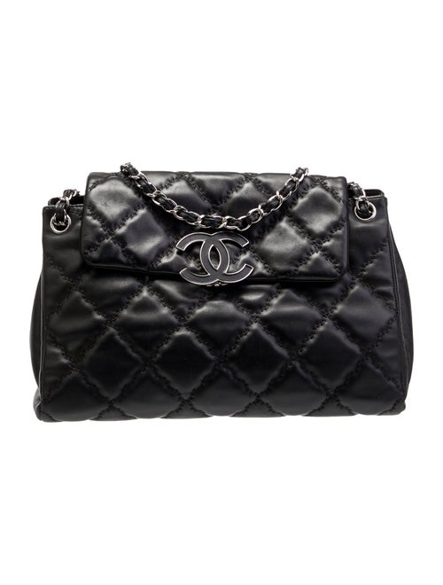 Chanel Large Double Stitch Hamptons CC Accordion Flap Bag