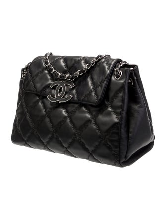 Chanel Large Double Stitch Hamptons CC Accordion Flap Bag