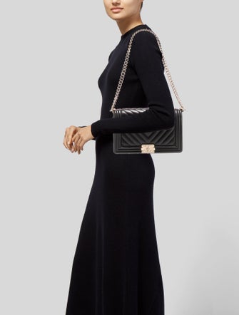 Chanel Large Chevron Boy Bag