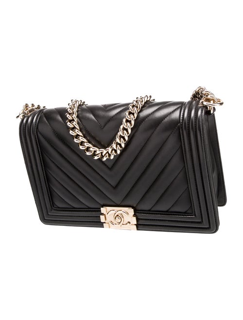 Chanel Large Chevron Boy Bag