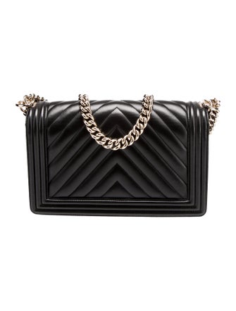 Chanel Large Chevron Boy Bag
