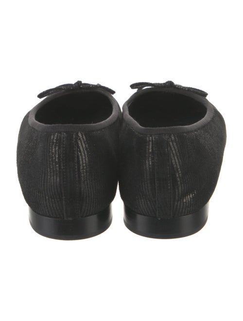 Chanel Interlocking CC Logo Leather Ballet Flats