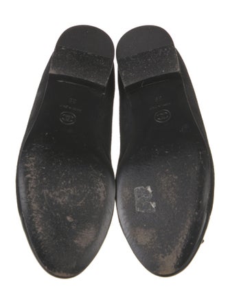 Chanel Interlocking CC Logo Leather Ballet Flats