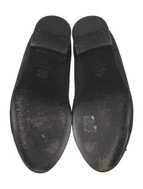 Chanel Interlocking CC Logo Leather Ballet Flats