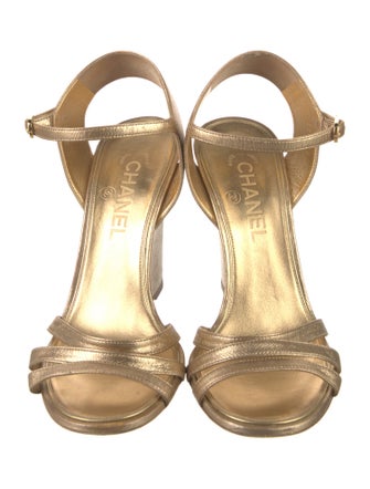 Chanel 2015 Interlocking CC Logo Sandals