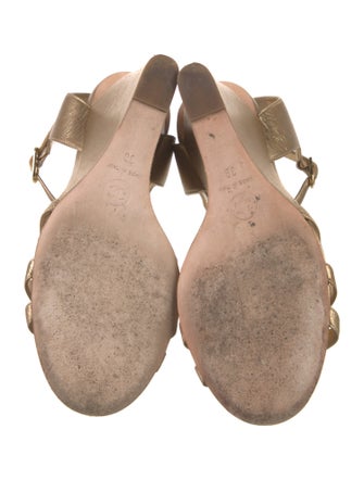 Chanel 2015 Interlocking CC Logo Sandals