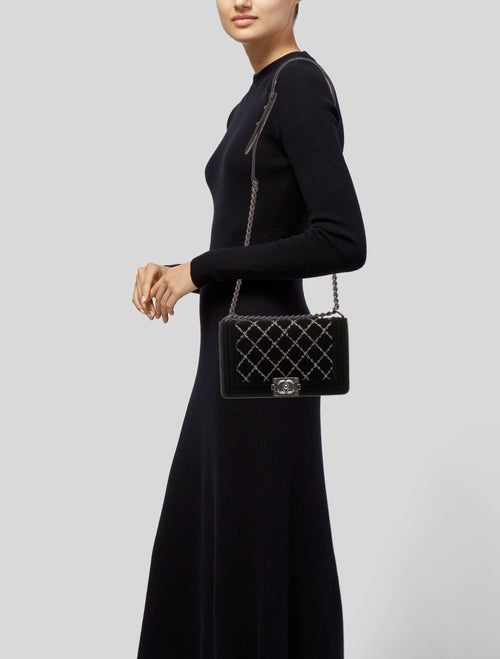 Chanel Medium Velvet Boy Bag