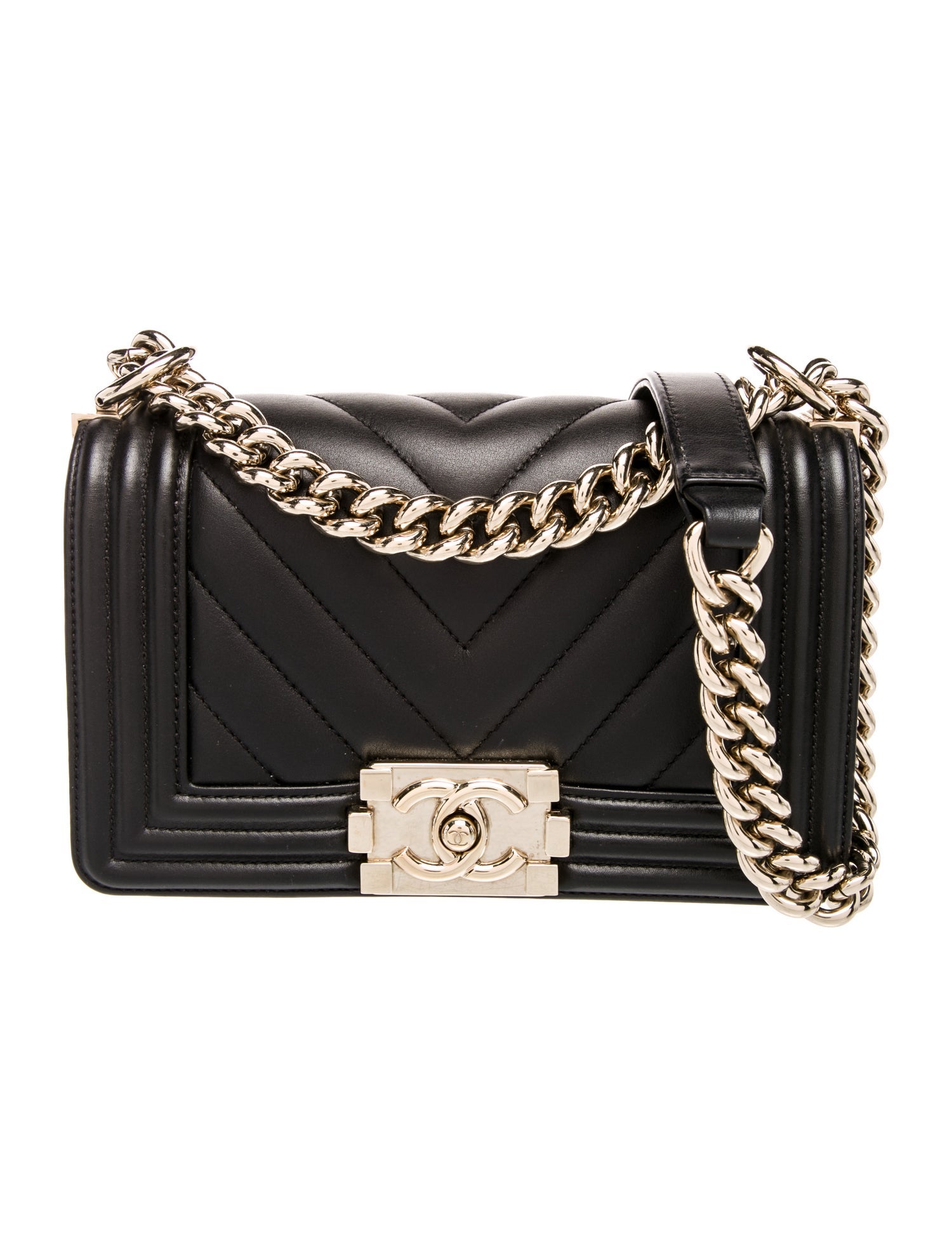 Chanel Small Chevron Boy Bag