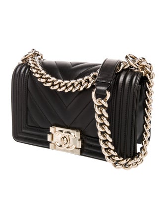 Chanel Small Chevron Boy Bag