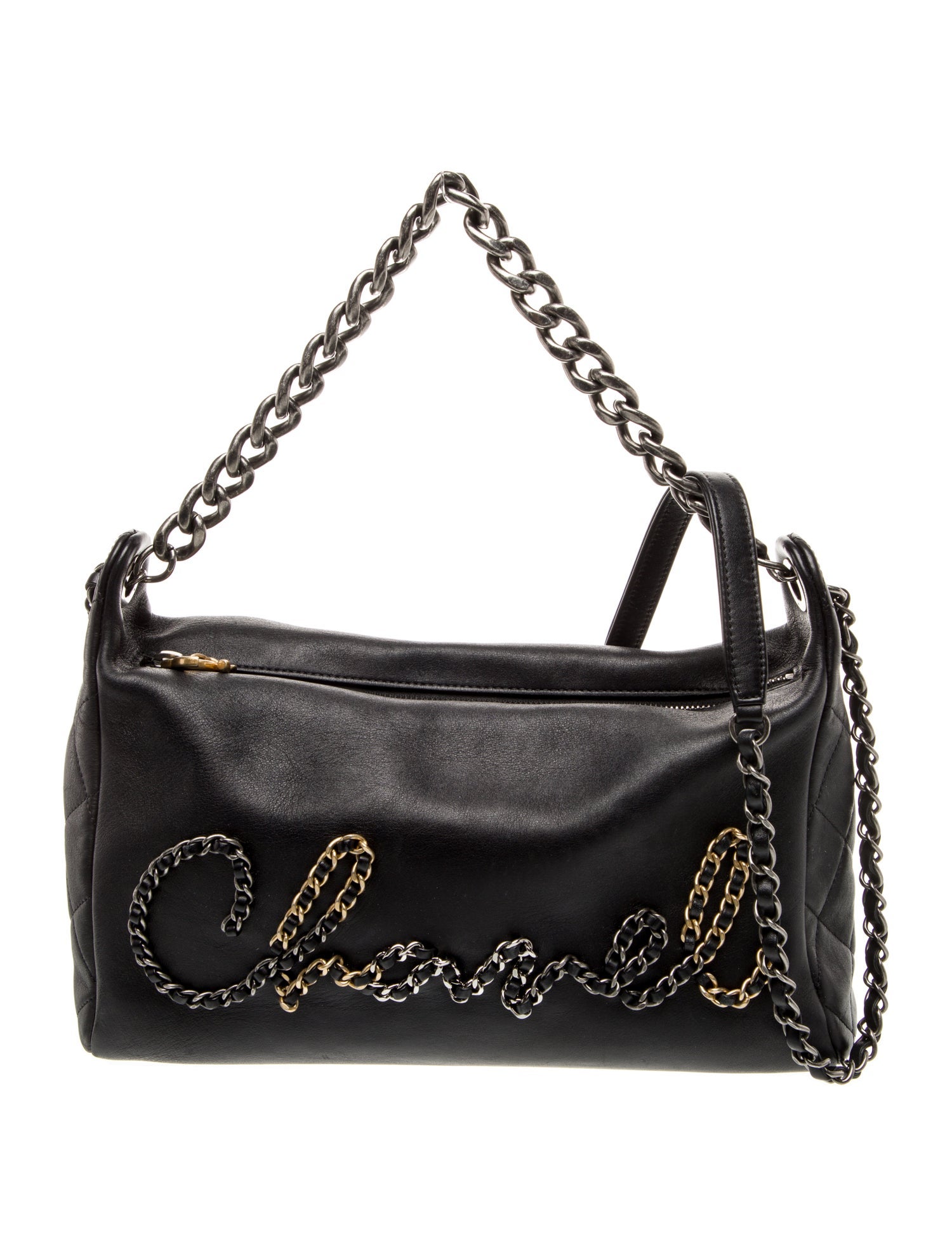 Chanel Written In Chain Hobo