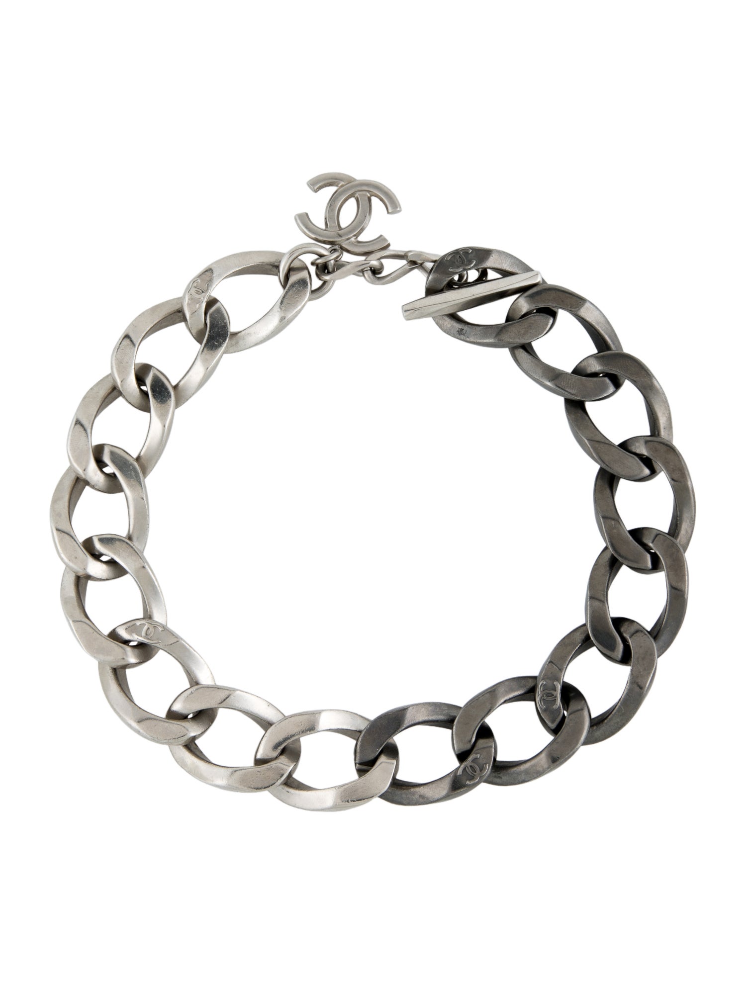 Chanel Ombre CC Curb Chain Necklace