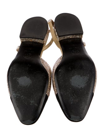 Chanel 2023 Interlocking CC Logo Slingback Flats