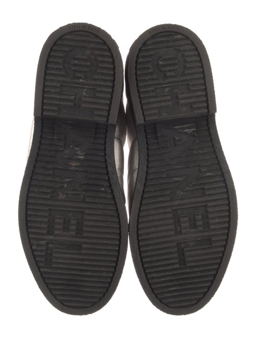 Chanel Interlocking CC Logo Nylon Combat Boots