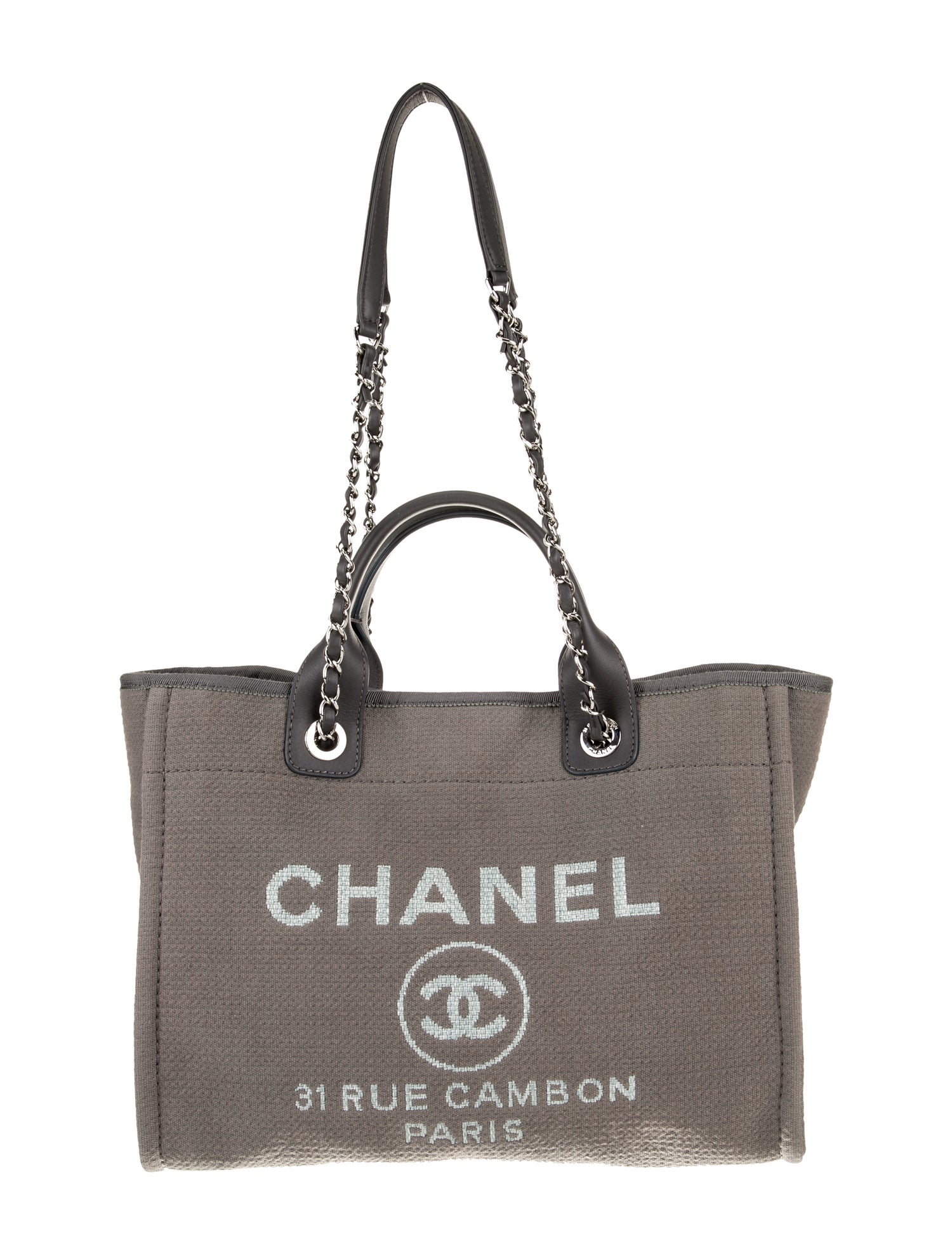 Chanel Small Deauville Shopping Bag w/ Pouch