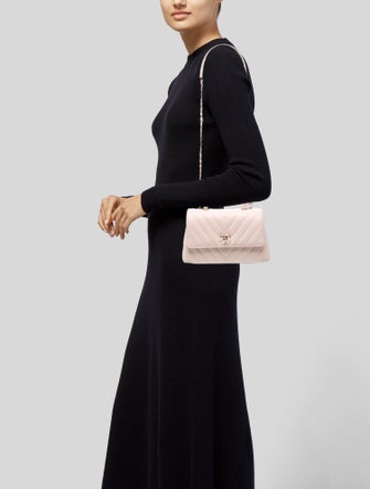 Chanel Mini Chevron Coco Handle Bag