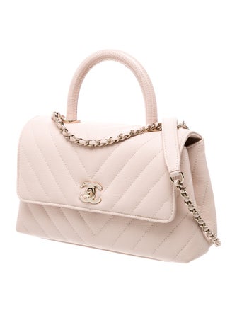 Chanel Mini Chevron Coco Handle Bag