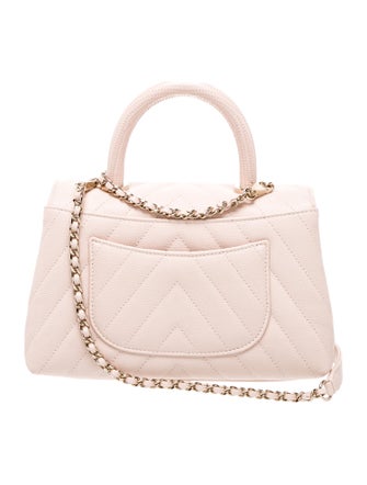 Chanel Mini Chevron Coco Handle Bag