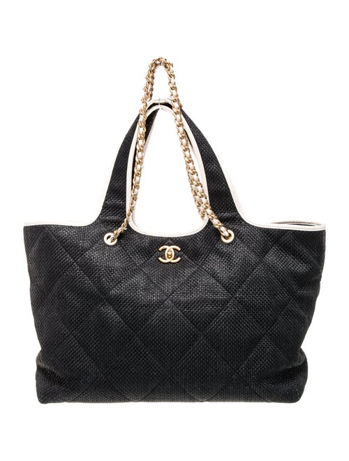 Chanel Raffia Coco Beach Tote