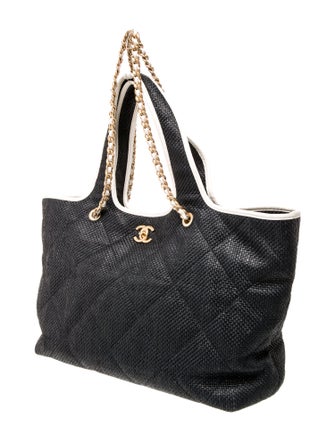 Chanel Raffia Coco Beach Tote
