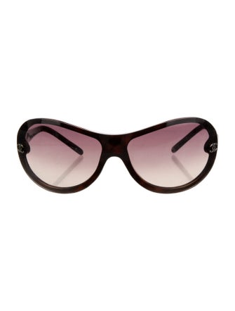 Chanel Interlocking CC Logo Shield Sunglasses