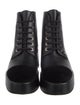 Chanel Interlocking G Logo Leather Combat Boots