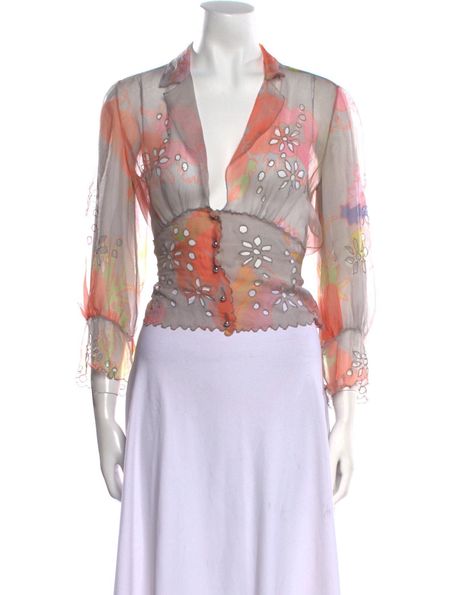 Chanel 2003 Silk Crop Top