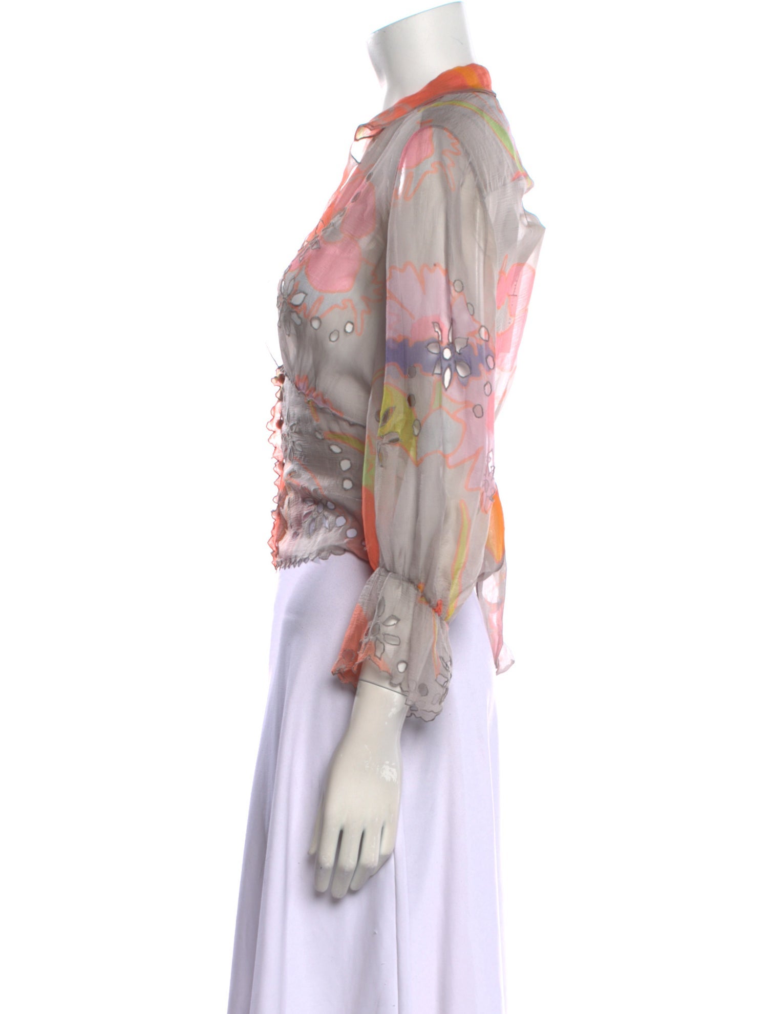 Chanel 2003 Silk Crop Top