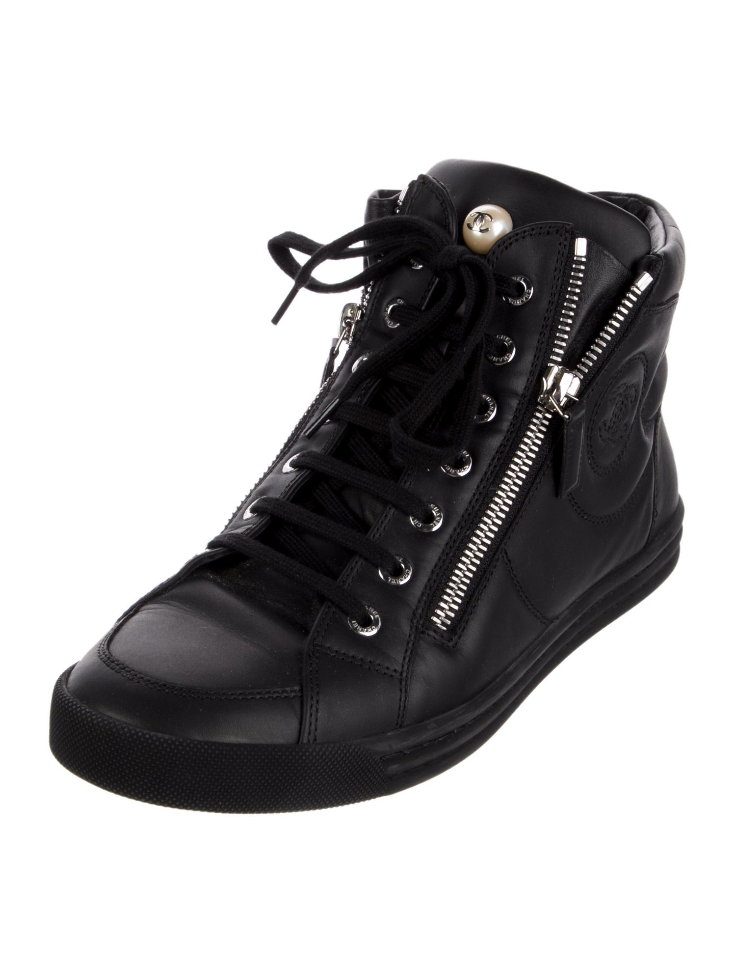 Chanel 2015 Interlocking CC Logo Sneakers