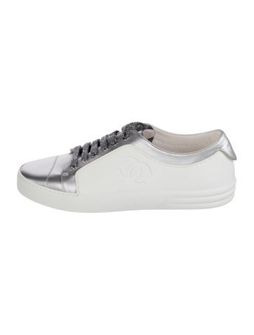 Chanel Sneakers Interlocking CC Logo Leather IT 39.5 | 9.5