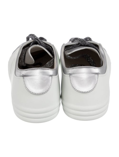 Chanel Interlocking CC Logo Leather Sneakers