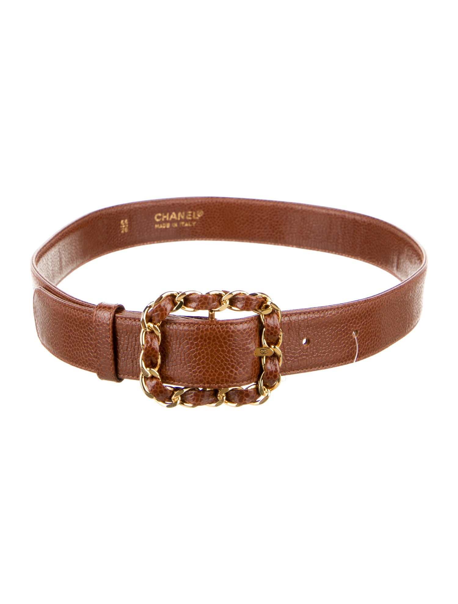 Chanel Vintage Interlocking CC Logo Waist Belt