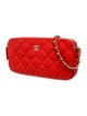 Chanel Double Zip Clutch w/ Chain