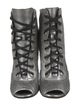 Chanel 2008 Interlocking CC Logo Lace-Up Boots